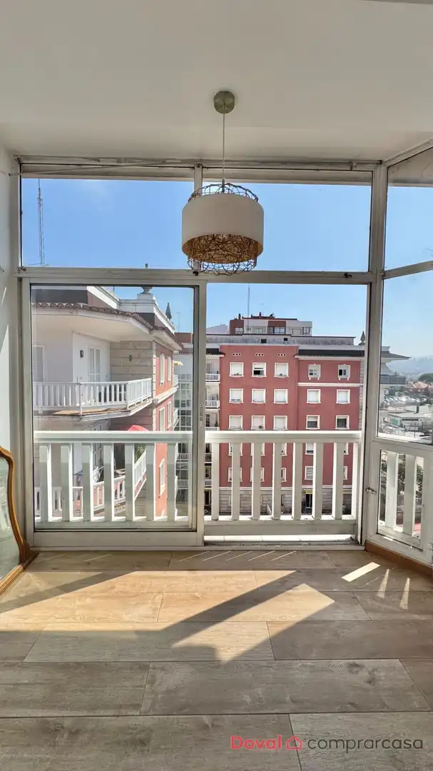 Balcony of Flat for sale in Vigo   with Heating, Private garden and Terrace