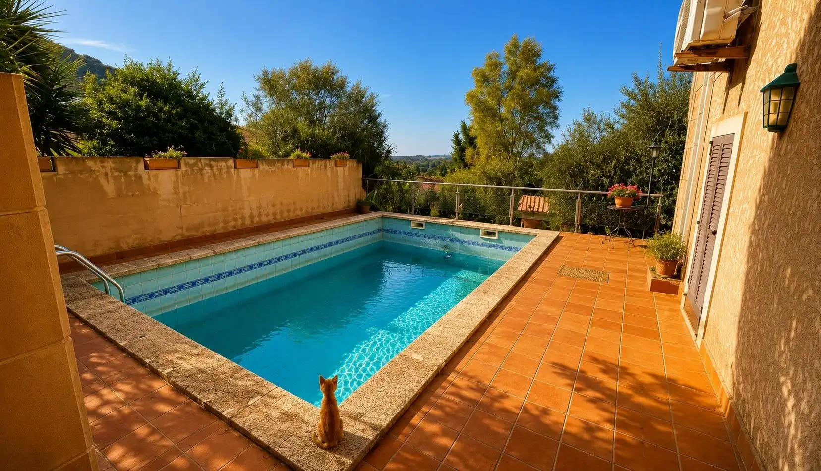 Swimming pool of Houses for sale in Selva  with Air Conditioner, Private garden and Terrace