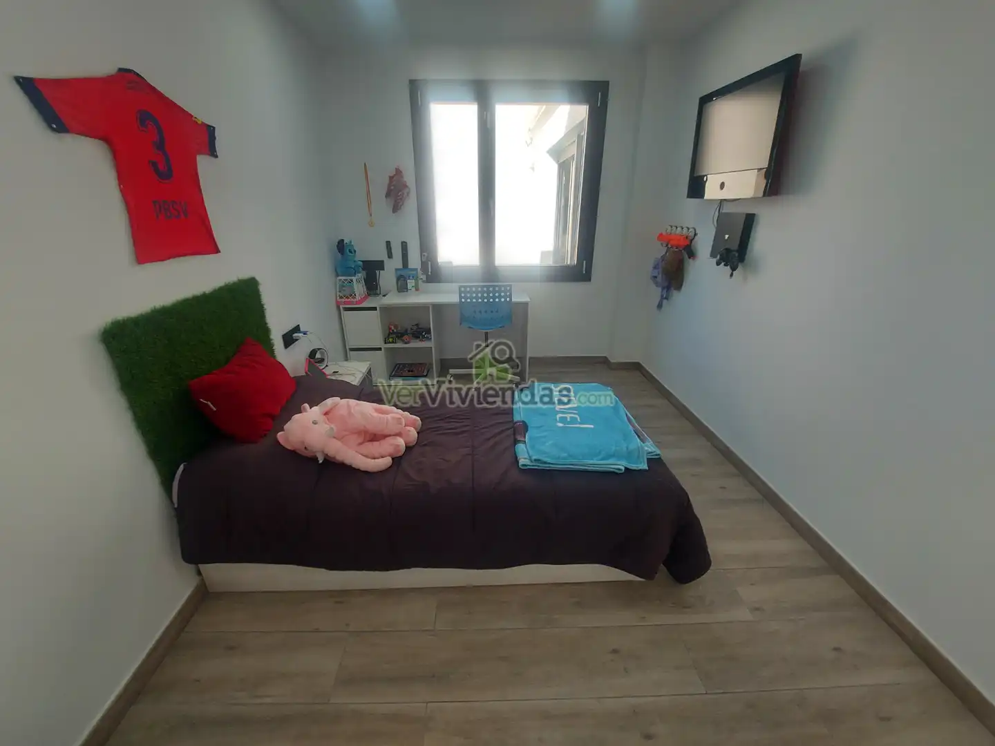Schlafzimmer von Haus oder Chalet zum Verkauf in Pallejà mit Klimaanlage, Heizung und Privatgarten
