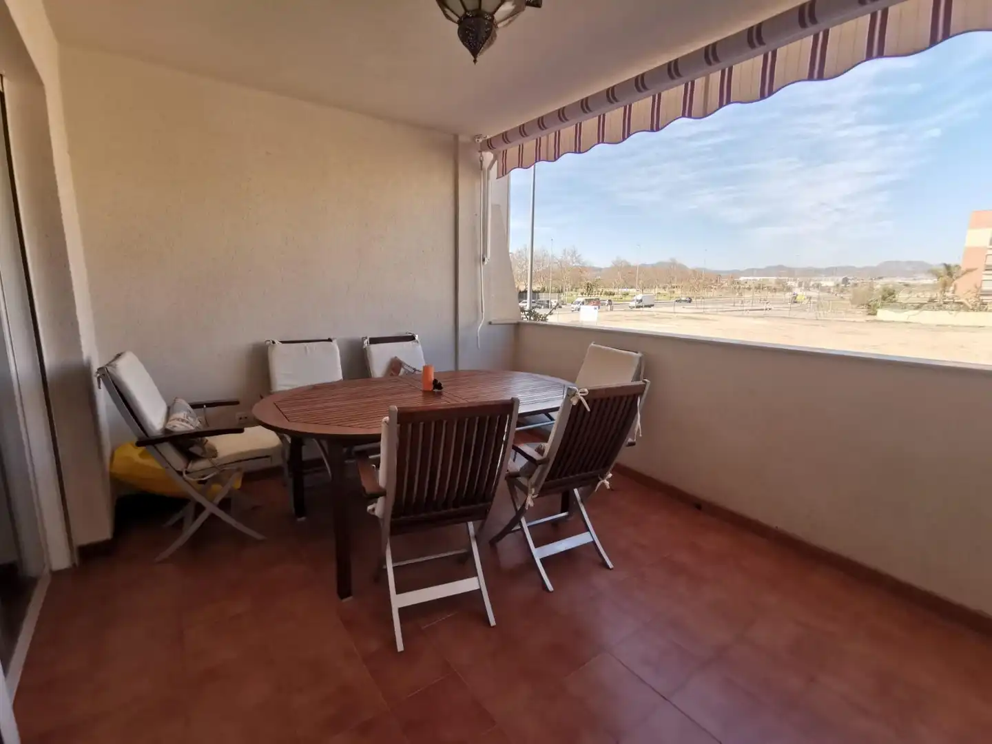 Terrace of Flat for rent in Águilas  with Air Conditioner, Furnished and Community pool