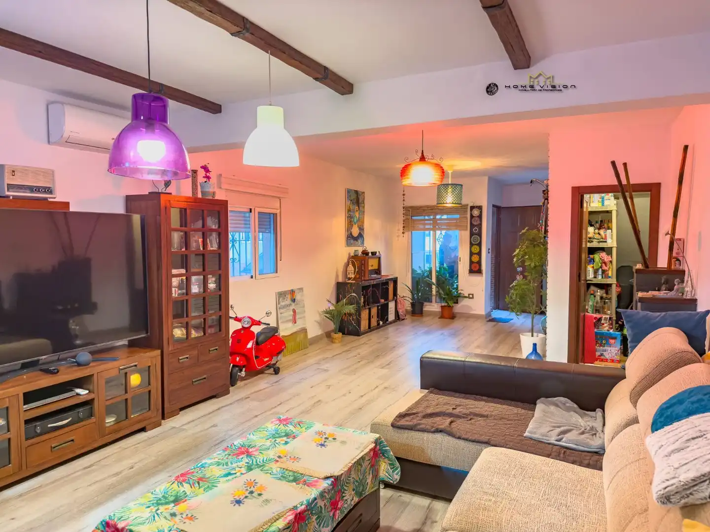 Living room of Houses for sale in Jerez de la Frontera  with Air Conditioner, Heating and Private garden