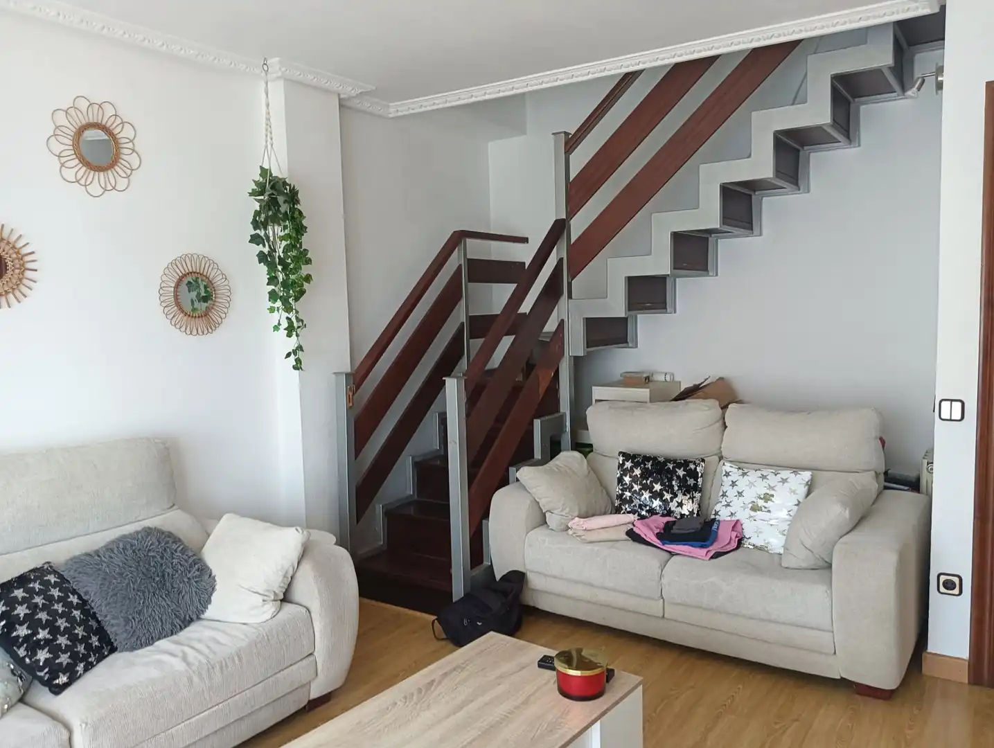 Wohnzimmer von Maisonette zum Verkauf in Piélagos mit Heizung, Parkett und Abstellraum
