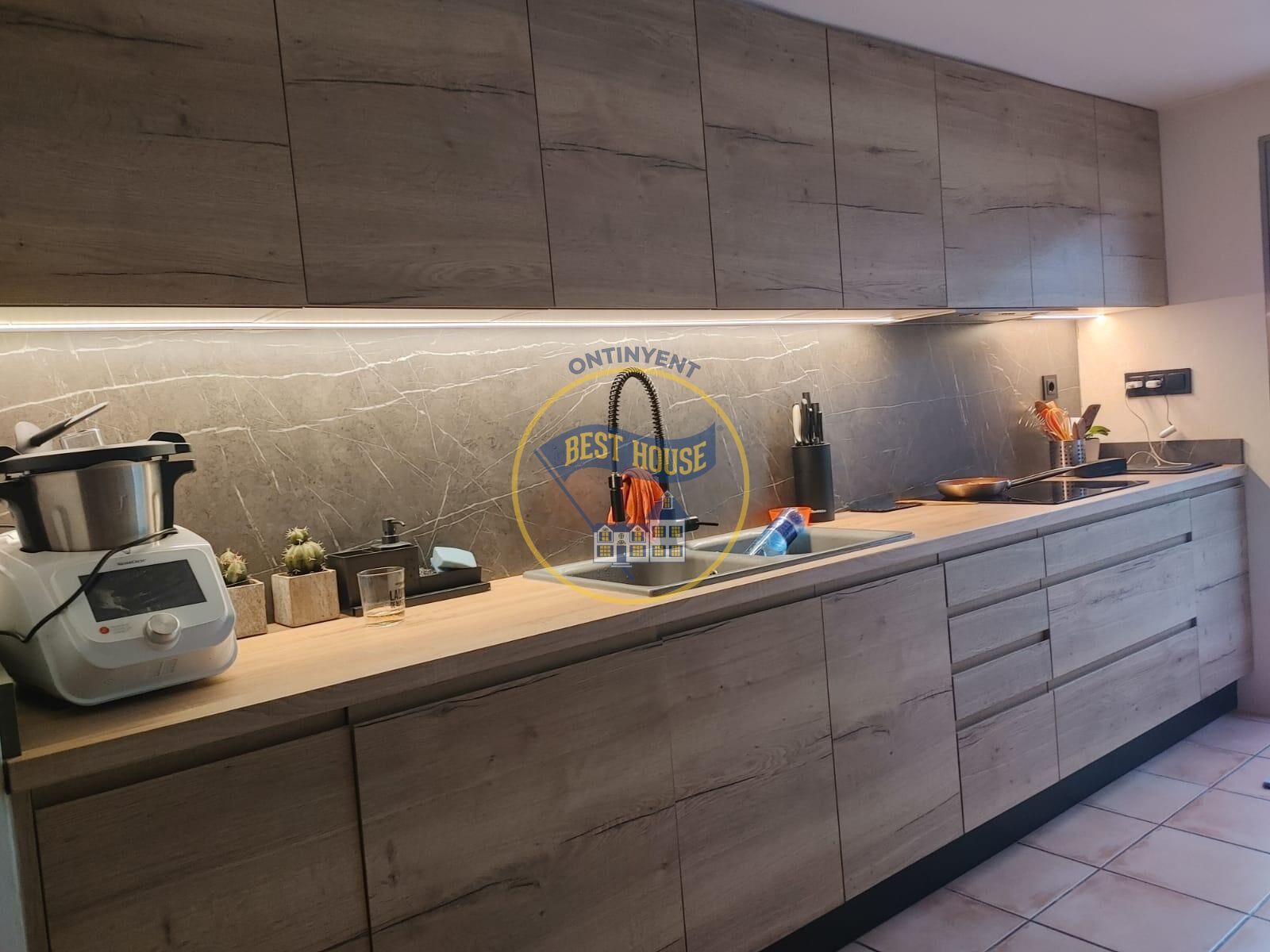 Cuina de Casa o xalet en venda en Muro de Alcoy amb Aire condicionat, Calefacció i Jardí privat