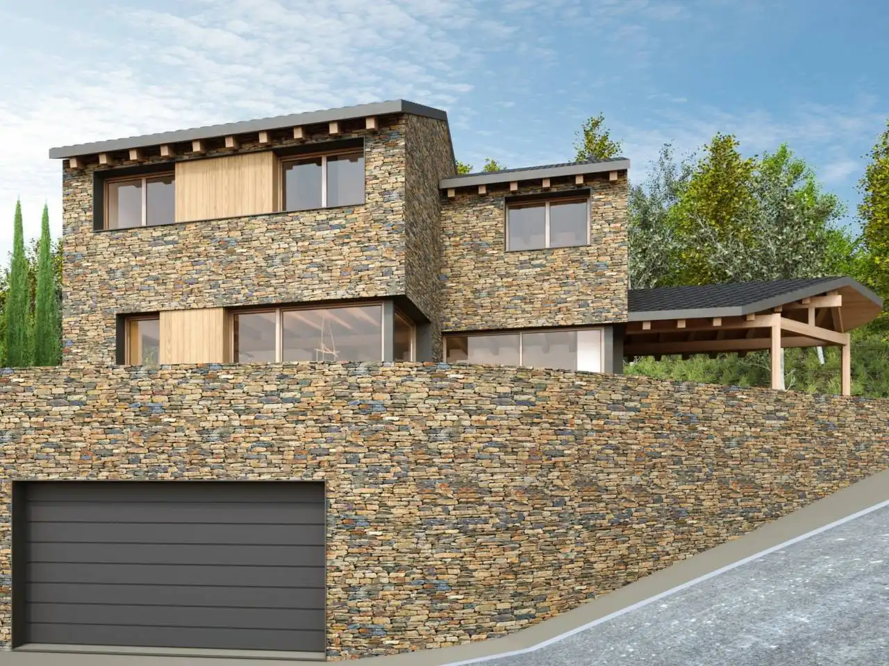 Vista exterior de Casa o xalet en venda en Ger amb Calefacció, Jardí privat i Parquet