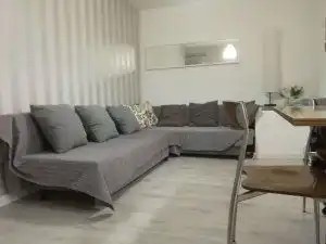 Wohnzimmer von Haus oder Chalet zur Miete in Castell d'Aro, Platja d'Aro i s'Agaró mit Terrasse, Mikrowelle und Gemeinschaftspool