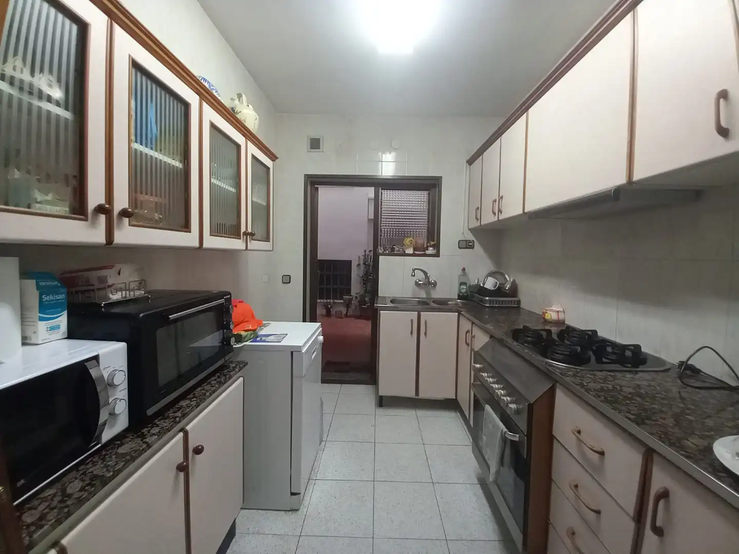 Küche von Wohnung zum Verkauf in Badalona mit Klimaanlage, Heizung und Terrasse