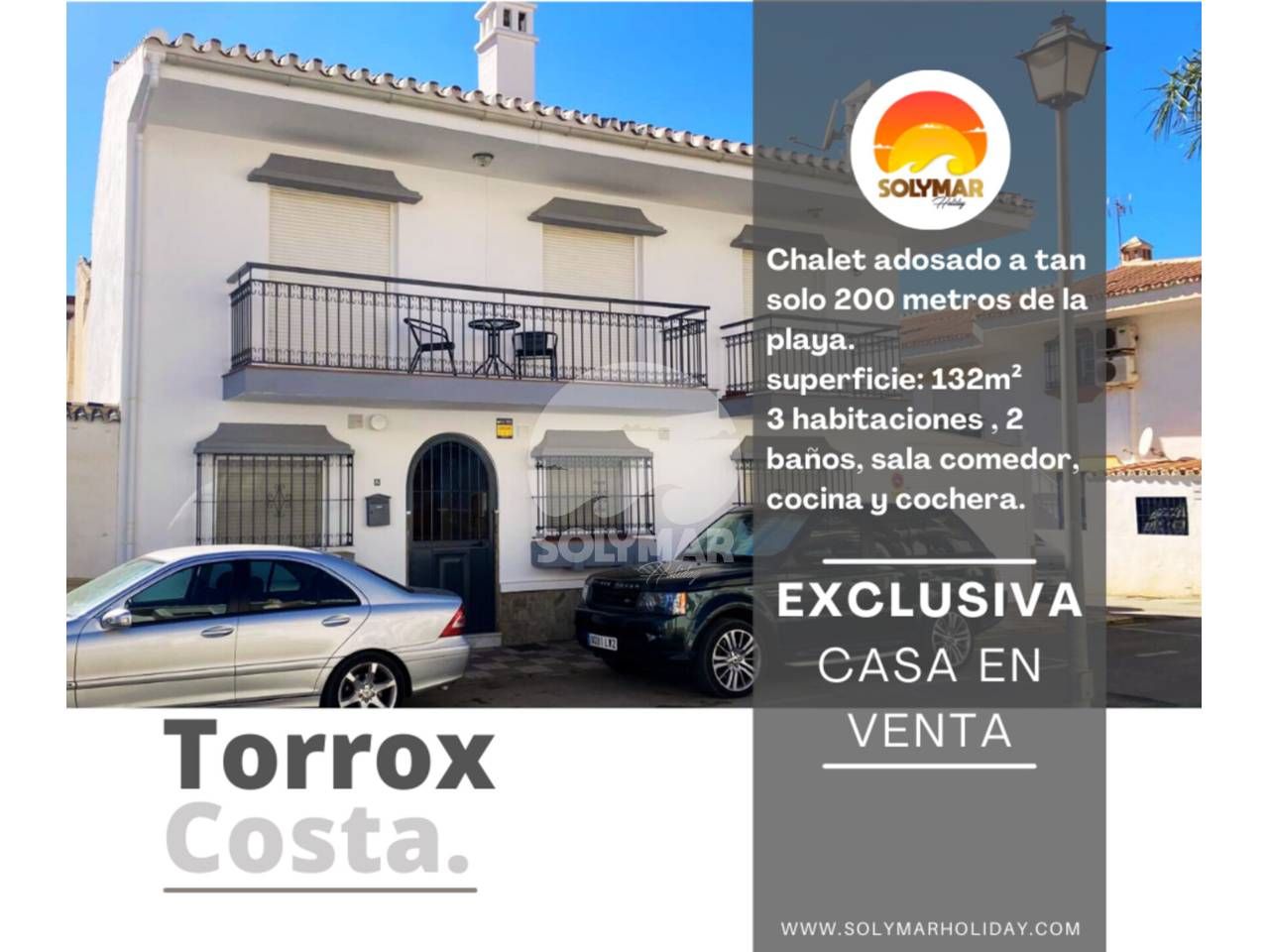 Vista exterior de Casa adosada en venda en Torrox amb Terrassa