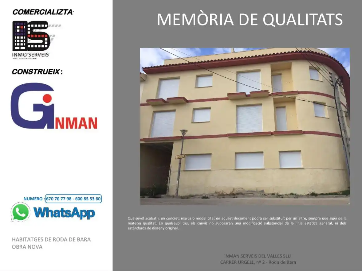 Vista exterior de Piso en venta en Roda de Berà con Aire acondicionado, Calefacción y Terraza