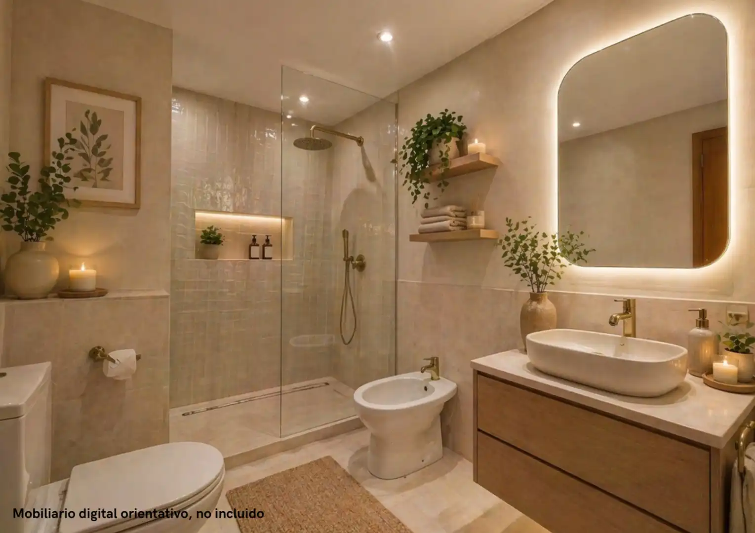 Bathroom of Apartments for sale in Málaga  with Air Conditioner, Heating and Balcony