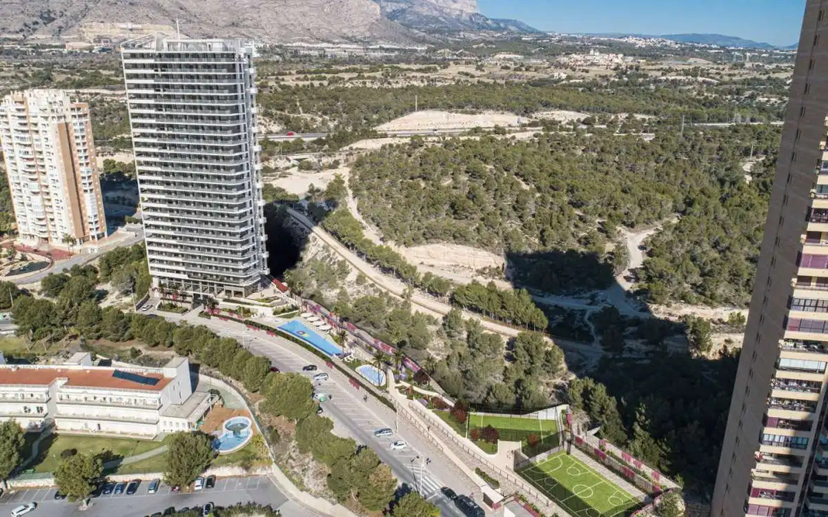 Außenansicht von Wohnung zum Verkauf in Benidorm mit Terrasse und Gemeinschaftspool