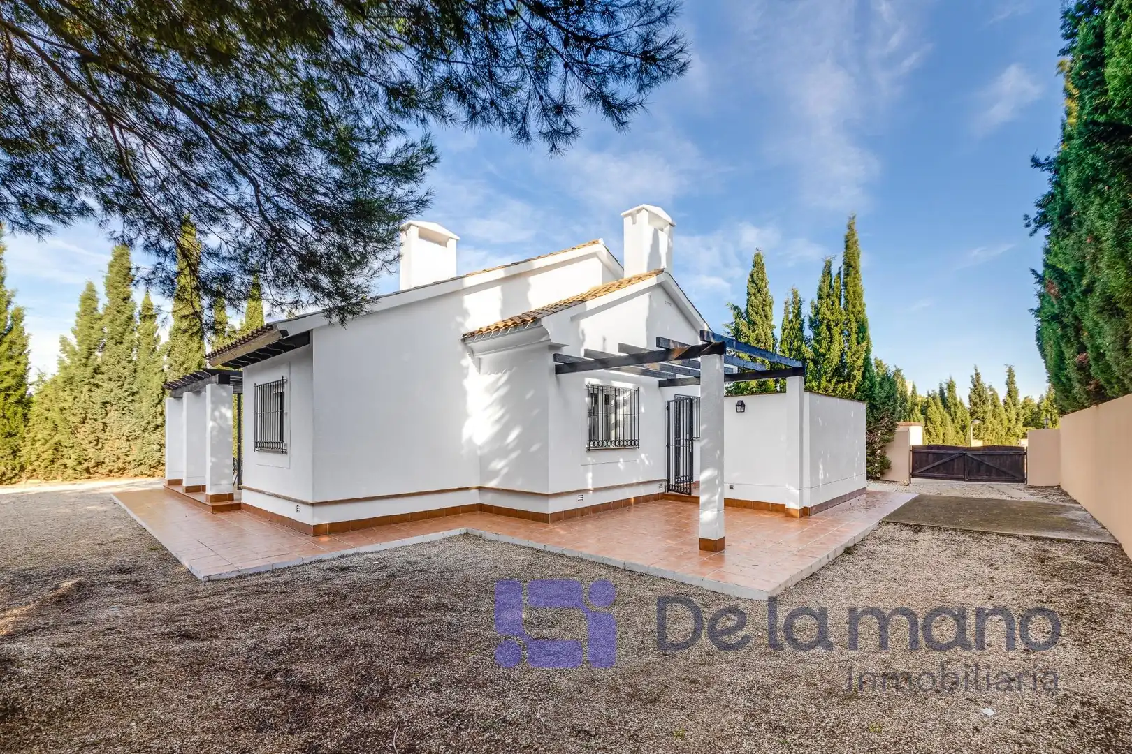 Exterior view of Houses for sale in Fuente Álamo de Murcia  with Private garden and Community pool
