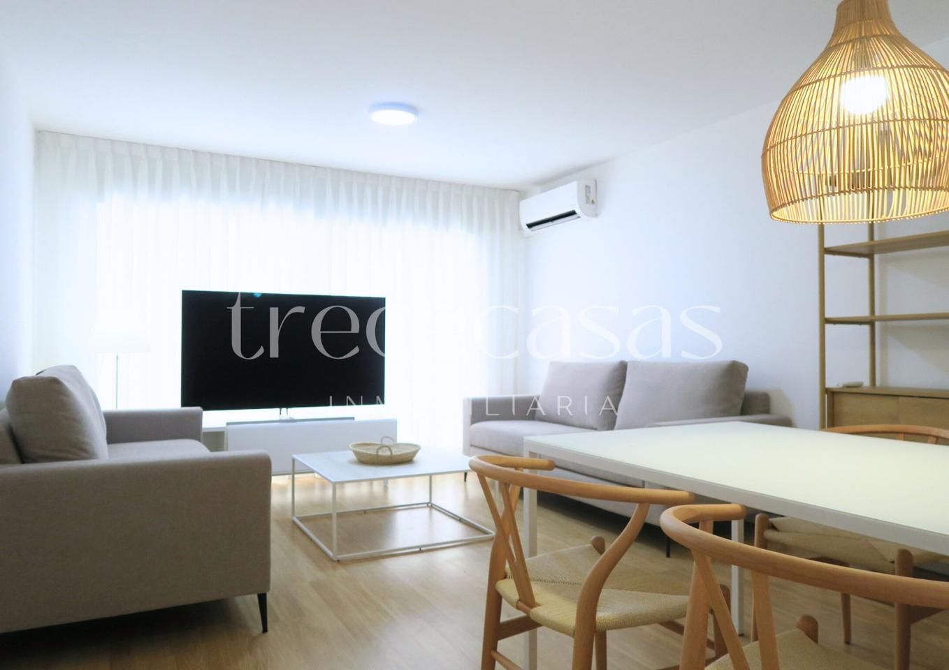 Sala d'estar de Pis de lloguer en  Valencia Capital amb Aire condicionat, Calefacció i Parquet