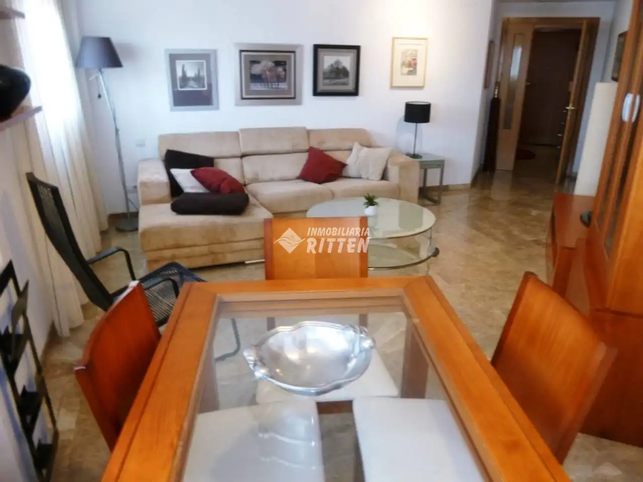 Sala de estar de Piso de alquiler en Cartagena con Aire acondicionado, Calefacción y Terraza