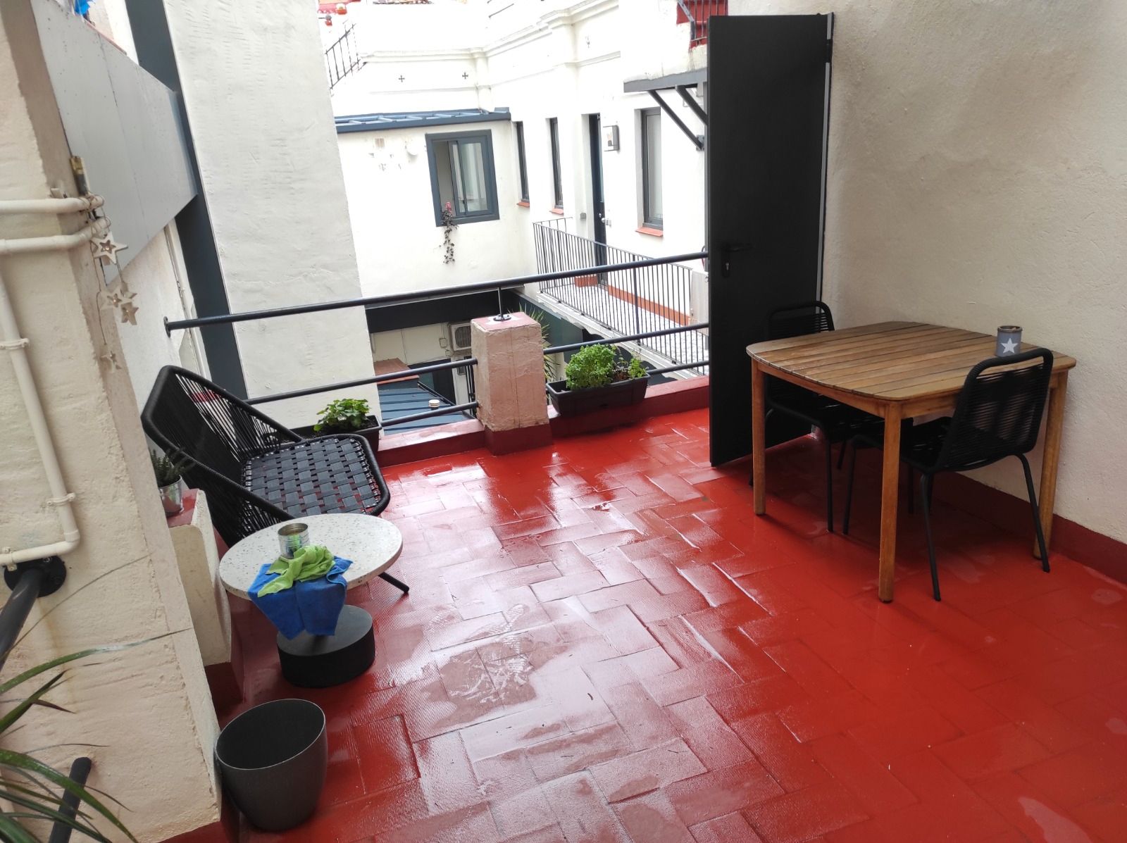 Terrace of Flat to rent in  Barcelona Capital  with Air Conditioner and Furnished