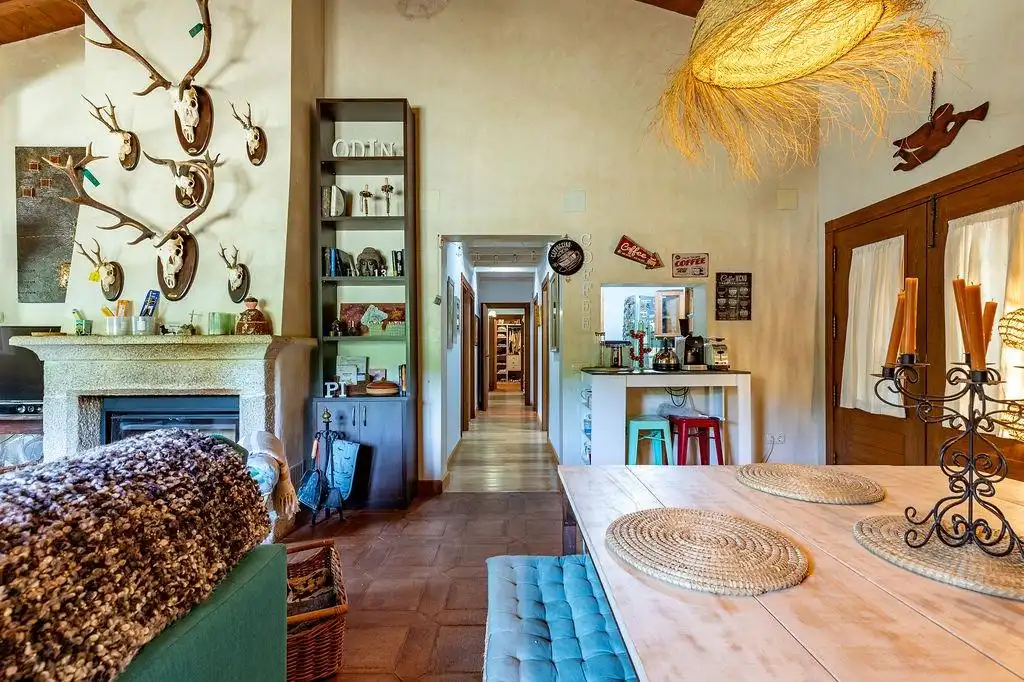 Comedor de Finca rústica en venta en Cuacos de Yuste con Jardín privado, Terraza y Piscina