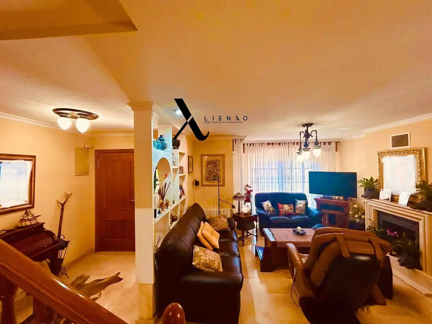 Sala d'estar de Dúplex en venda en Lorca amb Aire condicionat, Jardí privat i Terrassa