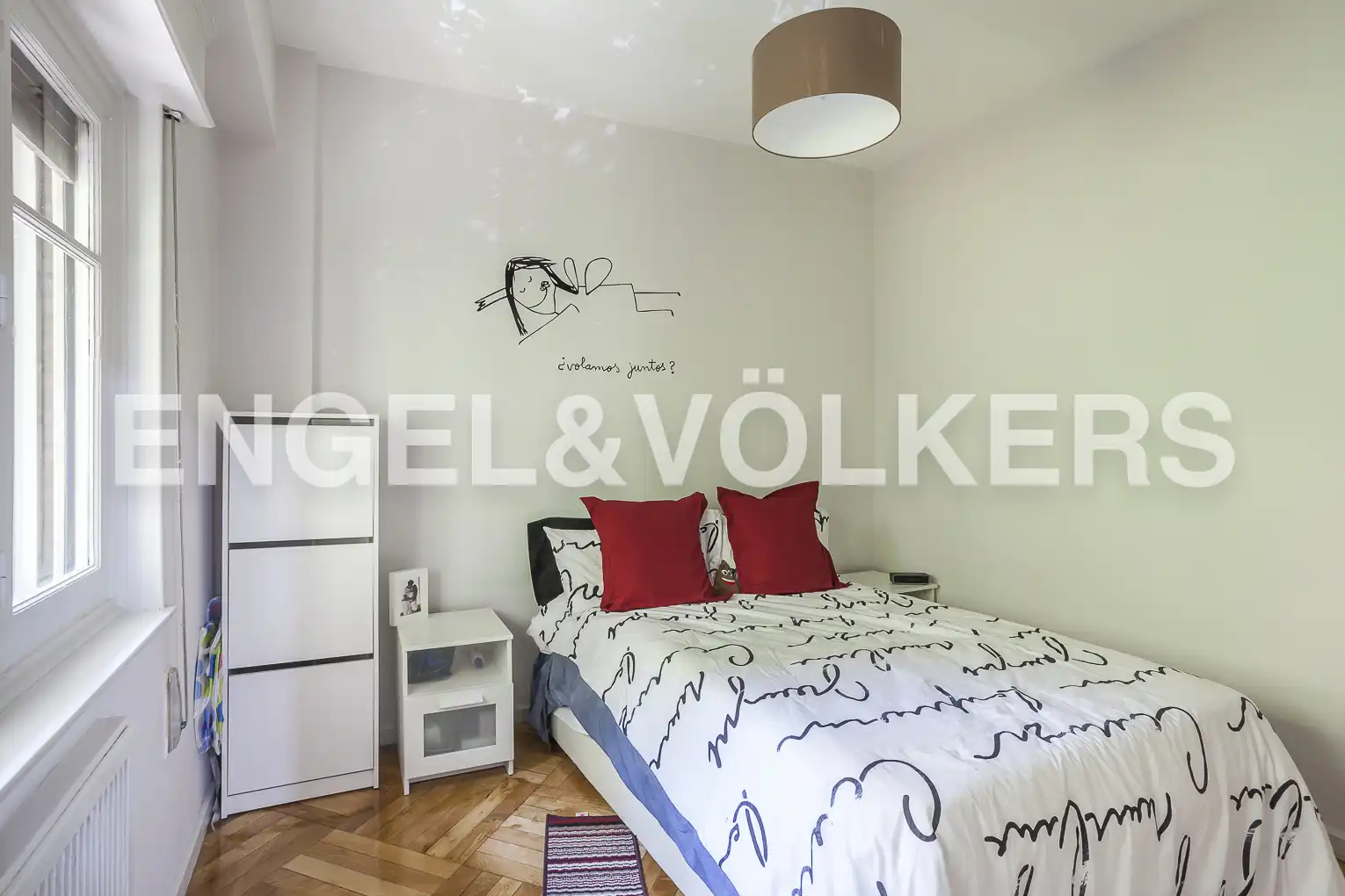 Bedroom of Flat for rent in Madrid  with Heating, Parquet flooring and Furnished