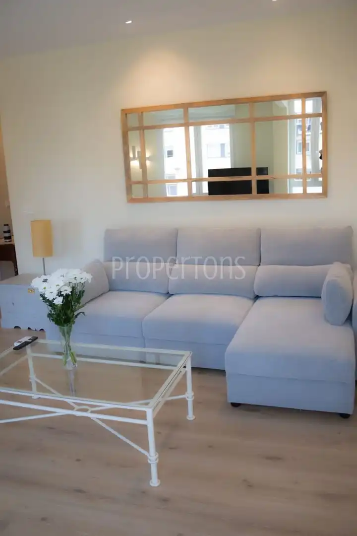 Living room of Flat for rent in Bilbao   with Furnished and Balcony