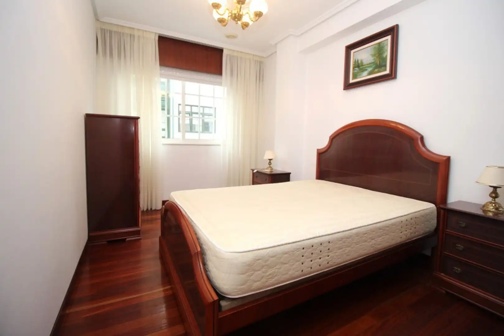 Bedroom of Flat for rent in Betanzos  with Parquet flooring, Storage room and Furnished