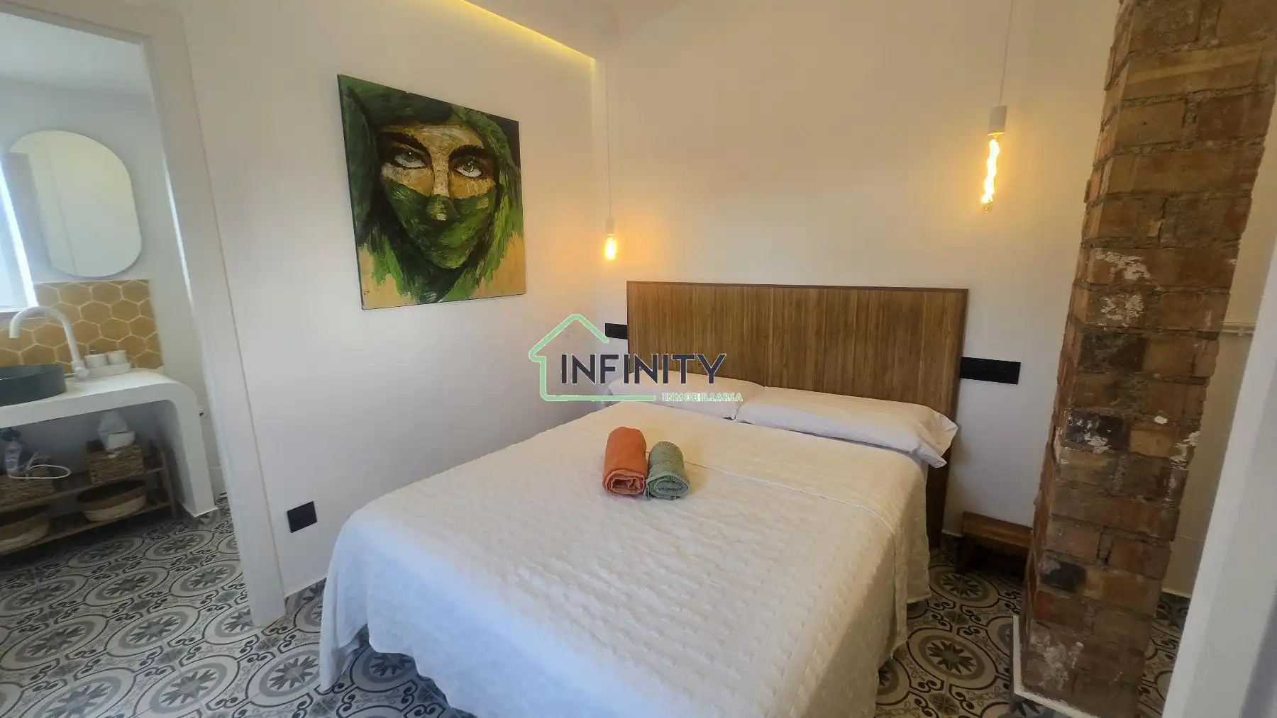 Bedroom of Houses for sale in Oliva  with Air Conditioner, Heating and Terrace