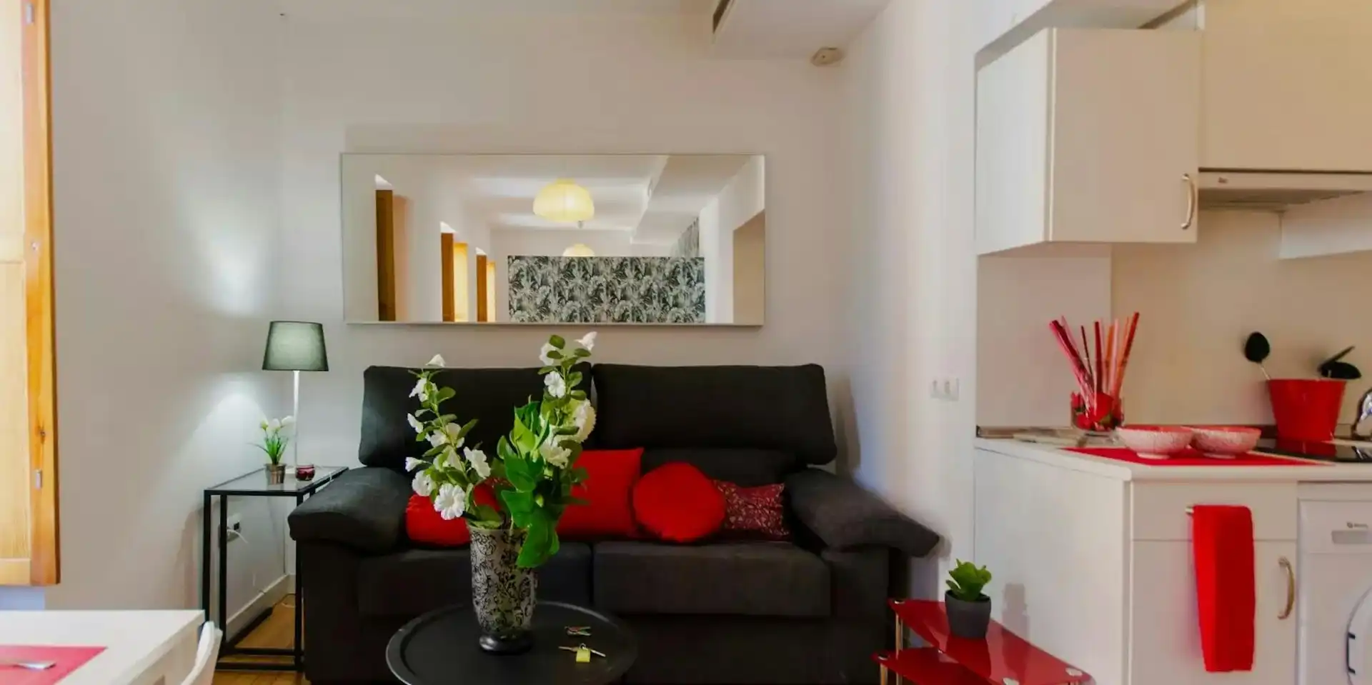 Sala de estar de Piso de alquiler en Madrid con Aire acondicionado, Calefacción y Amueblado