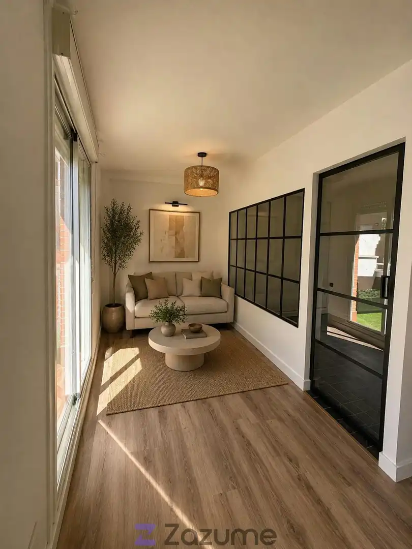 Living room of Attic for rent in Madrid  with Heating, Parquet flooring and Terrace