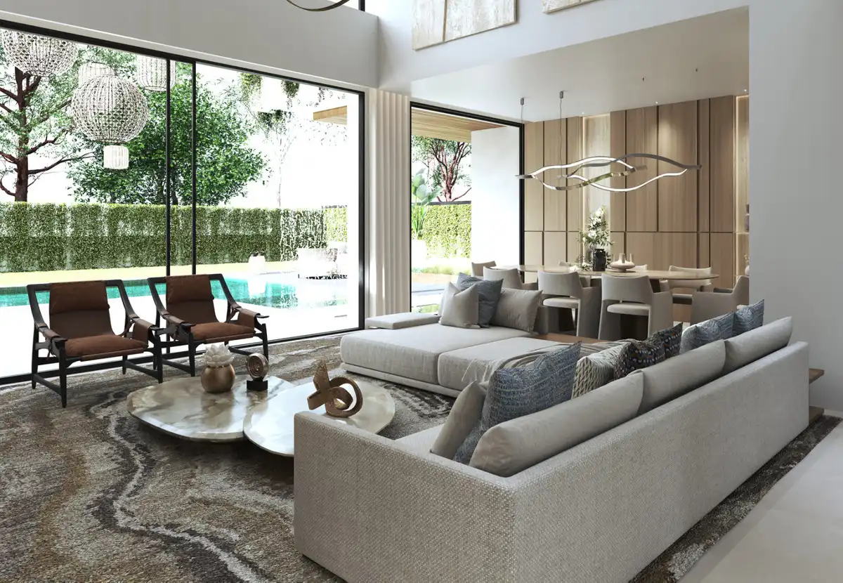 Sala de estar de Casa adosada en venta en Marbella con Terraza, Trastero y Alarma