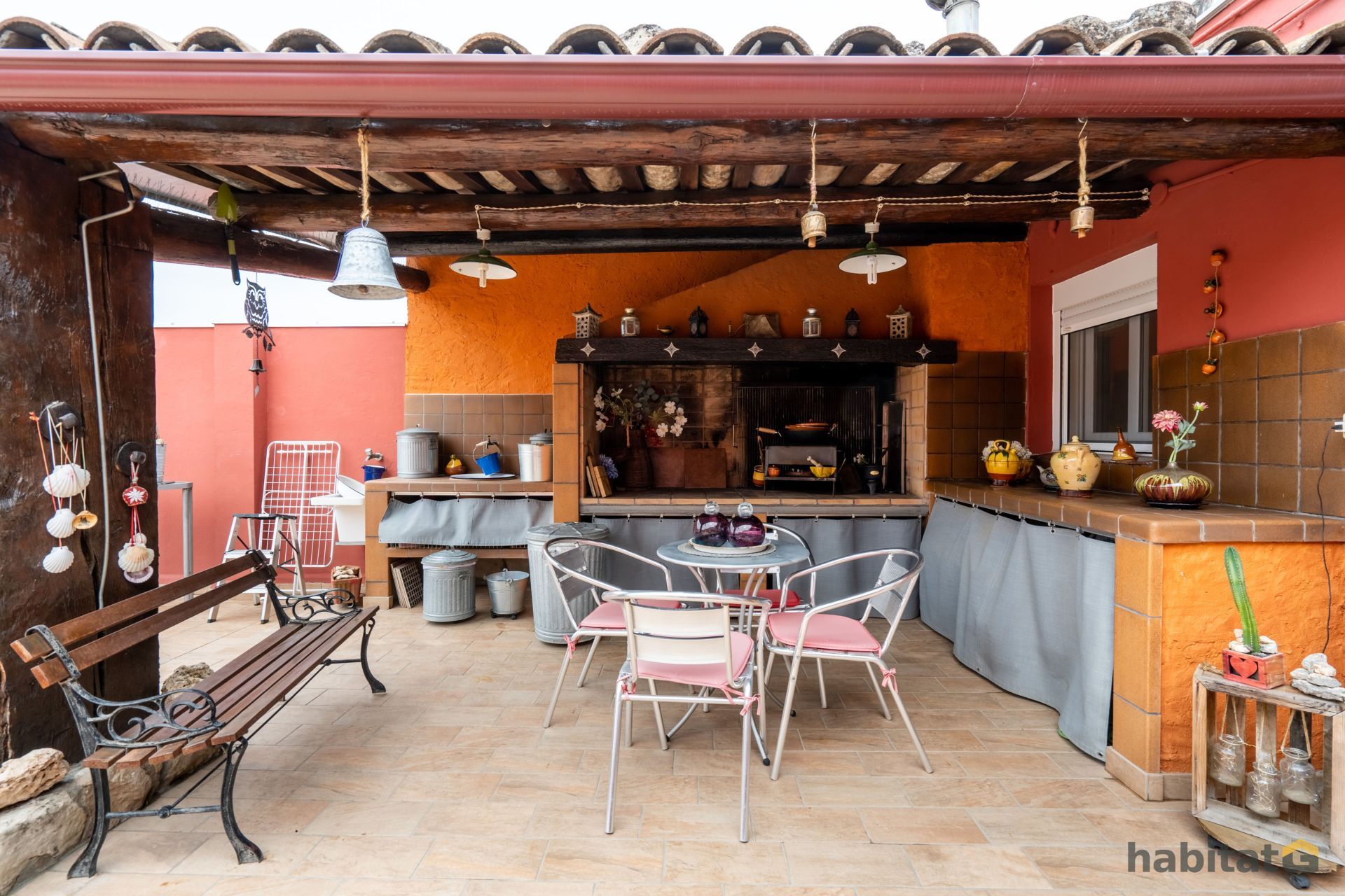 Terrace of Single-family semi-detached for sale in Bellpuig  with Air Conditioner, Heating and Private garden