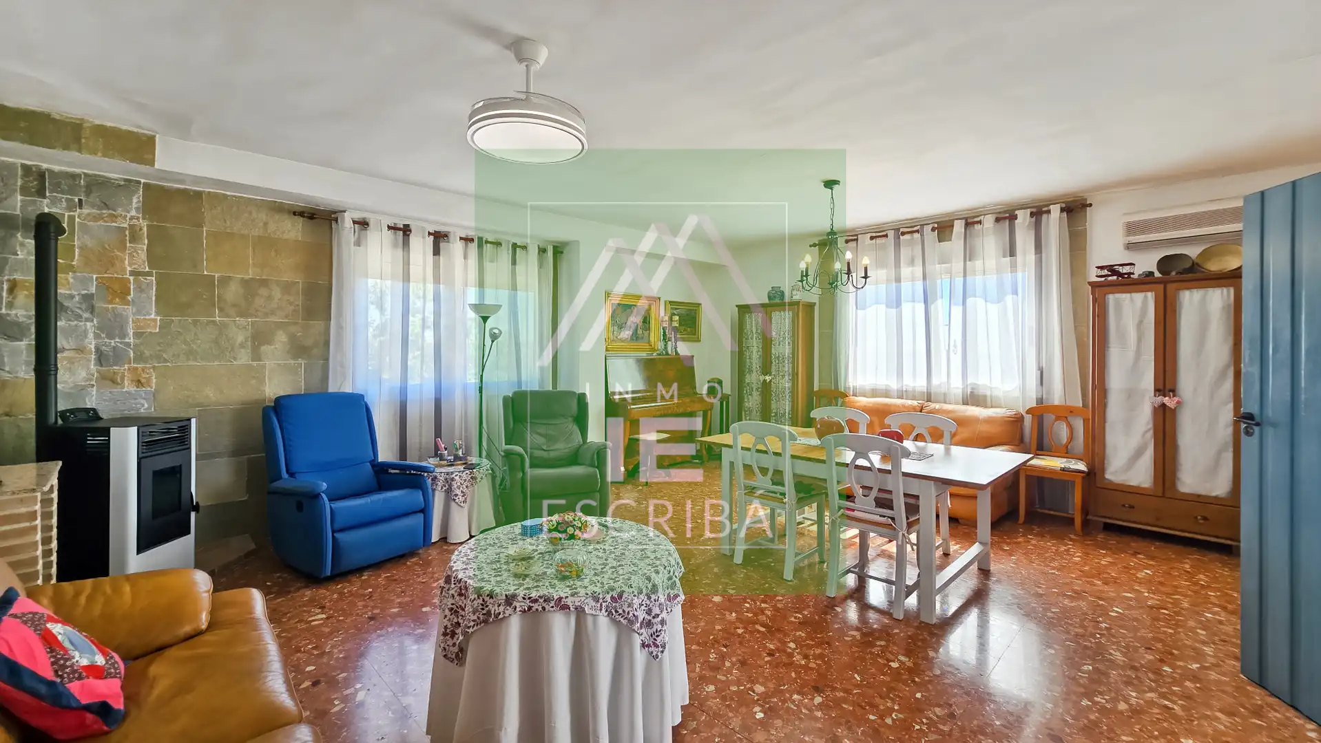 Sala de estar de Casa o chalet en venta en Catadau con Aire acondicionado, Calefacción y Jardín privado