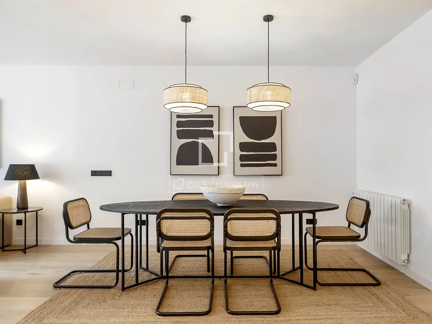 Dining room of Flat for rent in Barcelona  with Air Conditioner, Heating and Parquet flooring