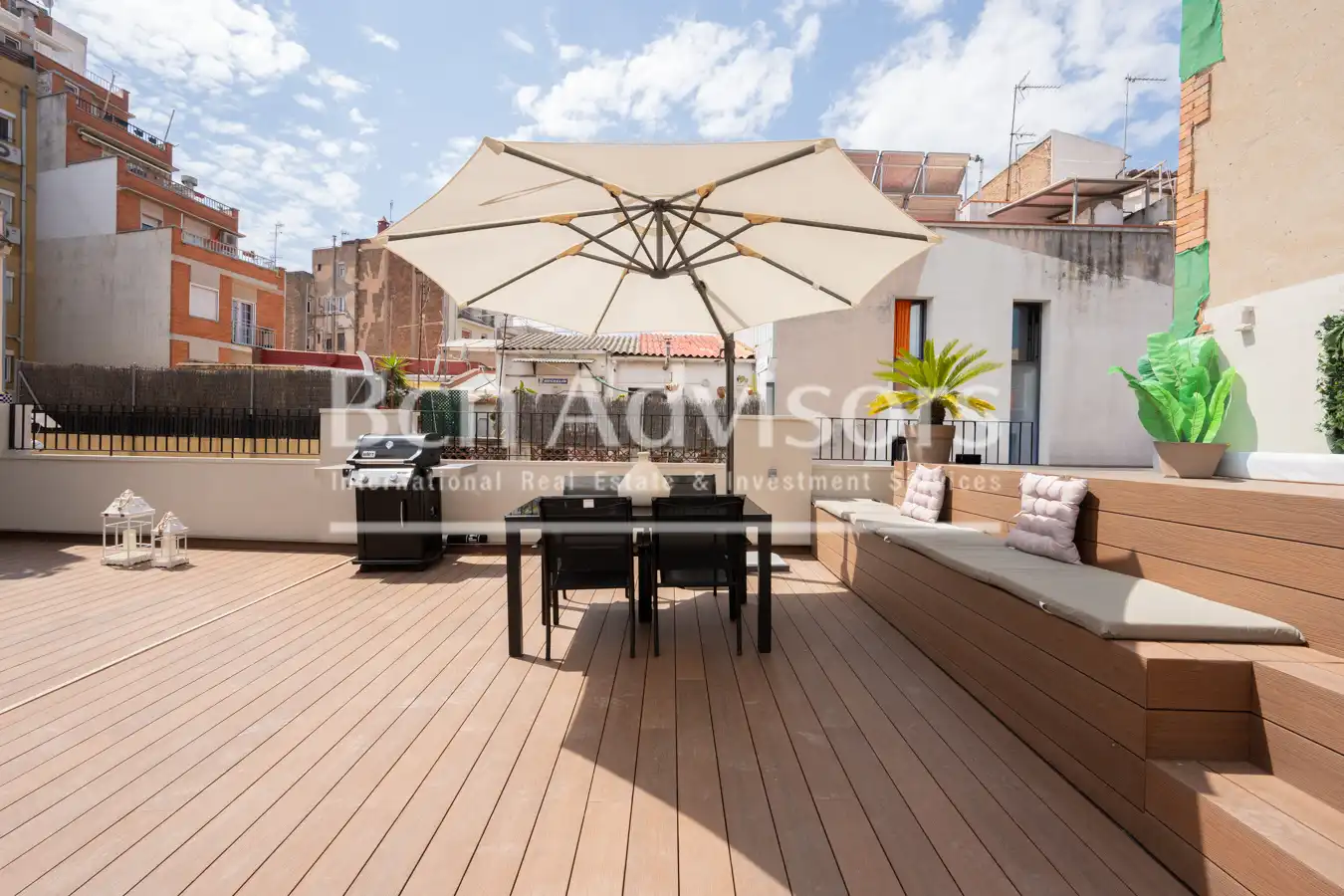 Terrace of Flat for sale in Barcelona  with Air Conditioner, Heating and Parquet flooring