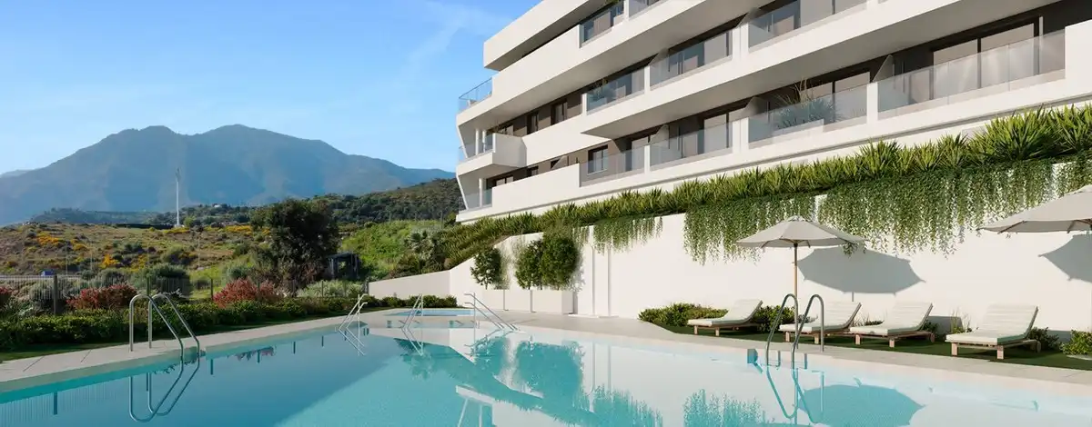 Vista exterior de Apartamento en venta en Estepona con Aire acondicionado, Terraza y Trastero