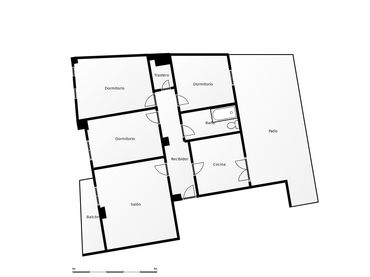 Apartament amb balcó en venda a Calle Parra