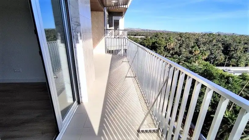 Terraza de Piso de alquiler en Elche / Elx con Aire acondicionado, Calefacción y Parquet