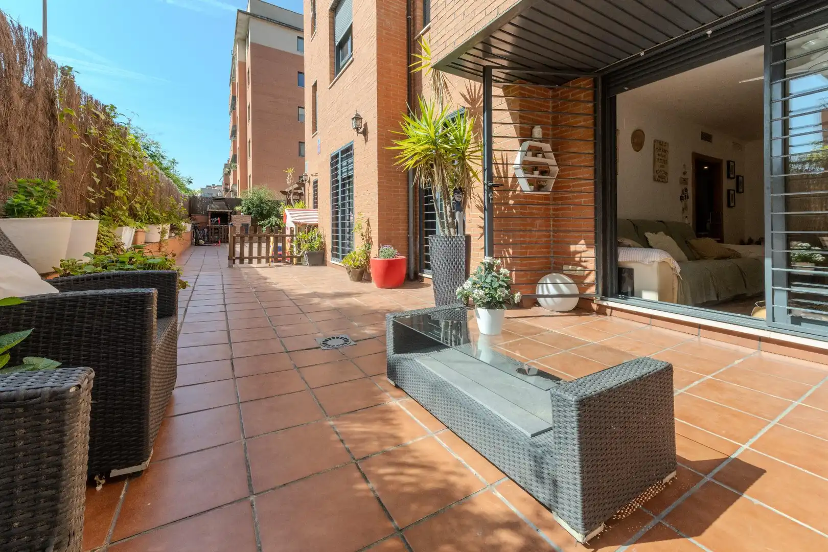 Terraza de Planta baja en venta en Sabadell con Aire acondicionado, Calefacción y Jardín privado