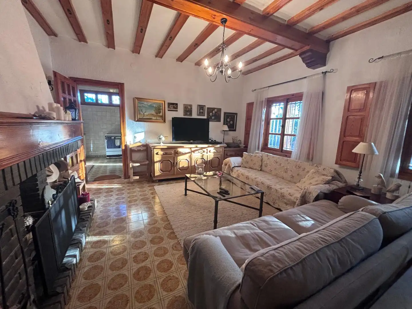 Living room of Country homes for sale in Villanueva de la Jara  with Furnished