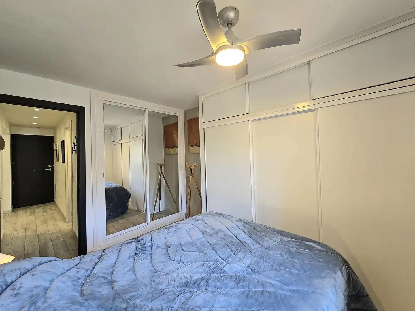 Schlafzimmer von Wohnung zum Verkauf in Benalmádena mit Privatgarten, Möbliert und Gemeinschaftspool
