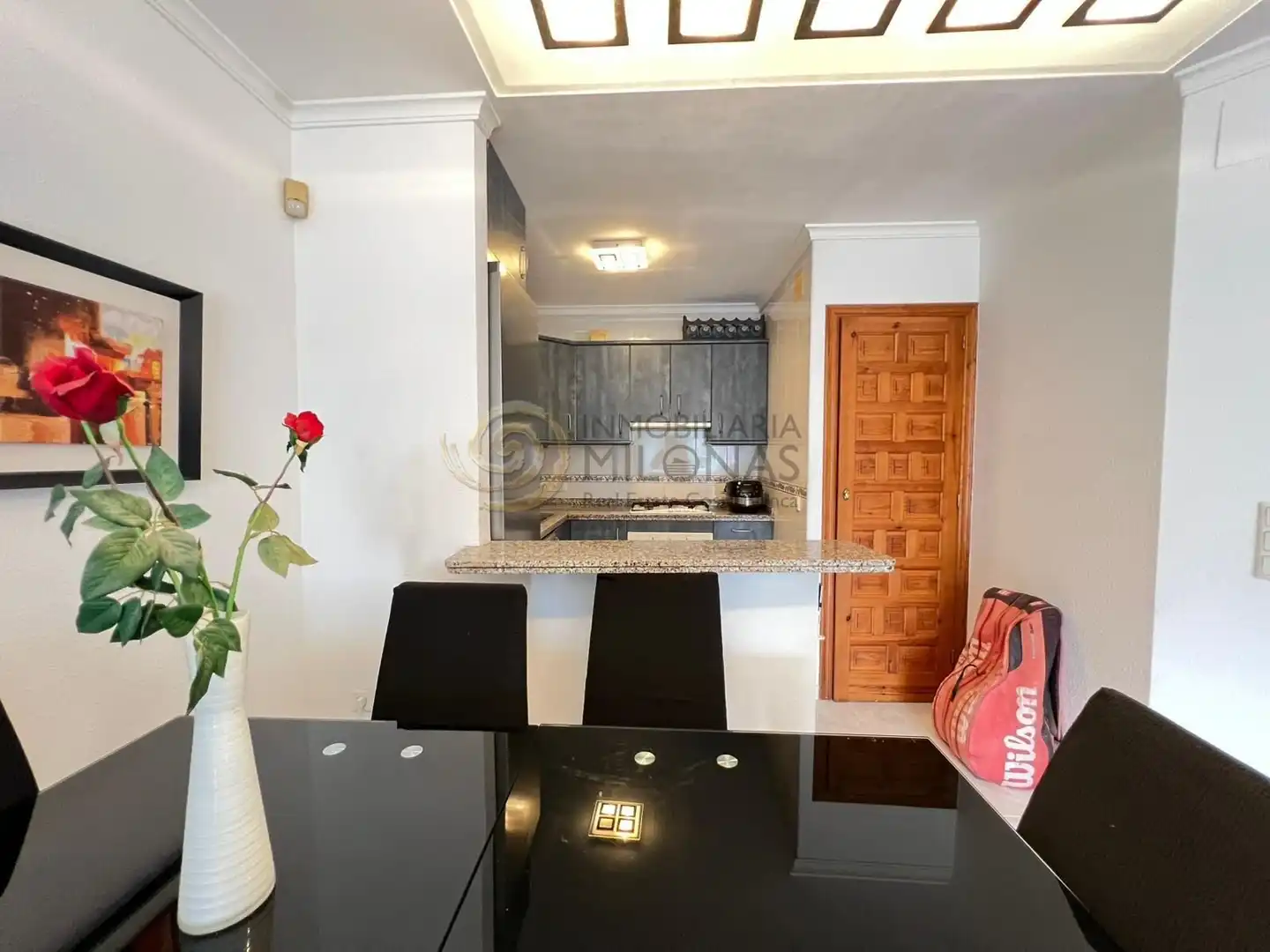 Comedor de Apartamento en venta en Benitachell / El Poble Nou de Benitatxell con Jardín privado, Terraza y Amueblado