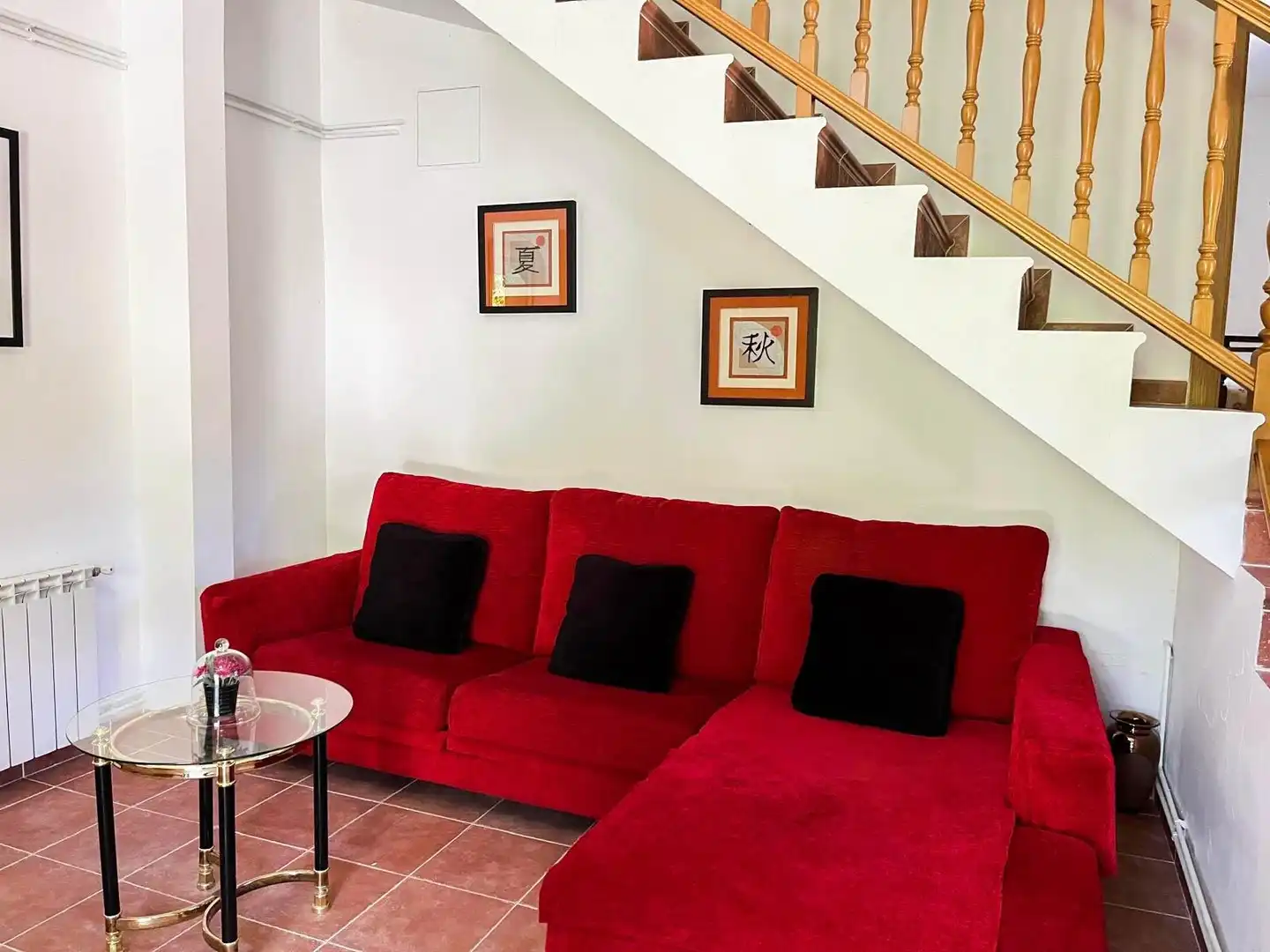 Sala d'estar de Casa o xalet en venda en Esparreguera amb Calefacció, Jardí privat i Terrassa