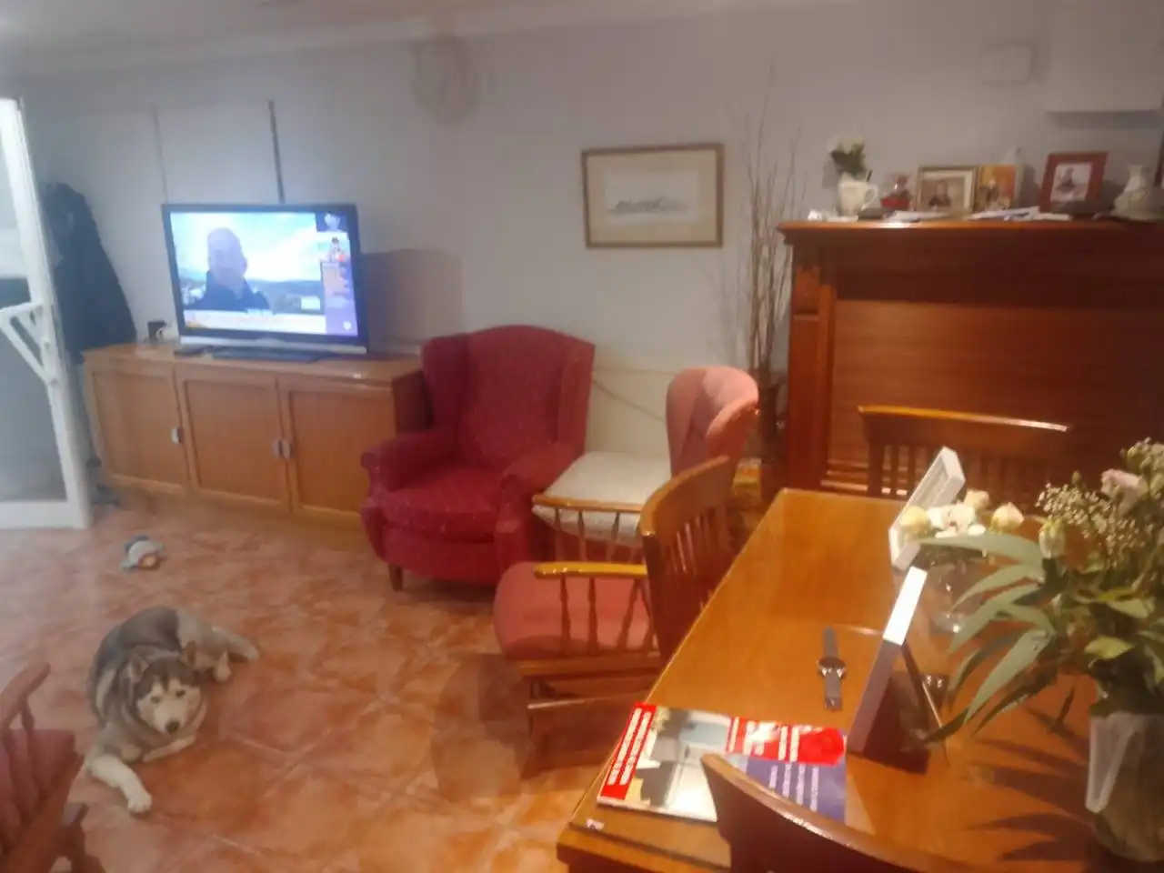 Sala d'estar de Casa adosada en venda en Oliva amb Aire condicionat, Calefacció i Jardí privat