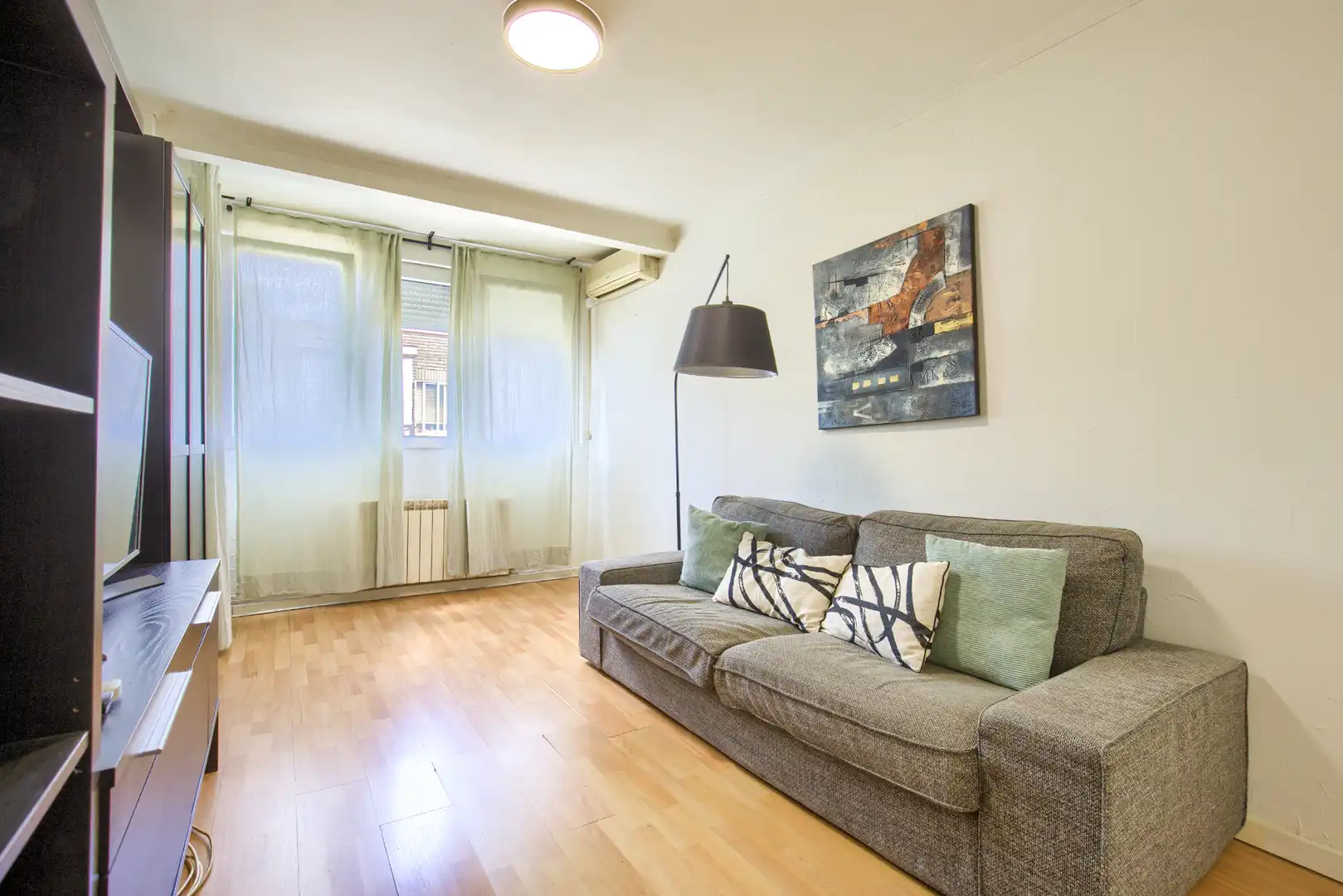 Living room of Flat for sale in Getafe  with Air Conditioner, Heating and Furnished