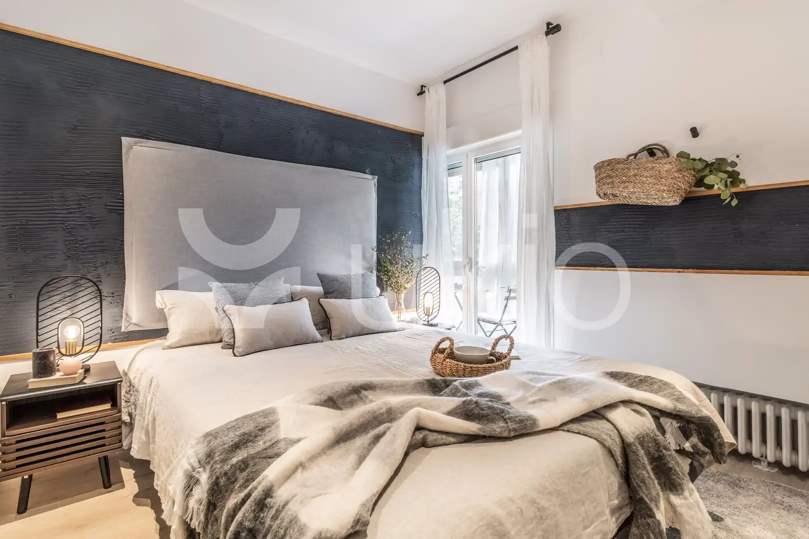 Habitación de Apartamento de alquiler en Madrid con Aire acondicionado, Calefacción y Amueblado