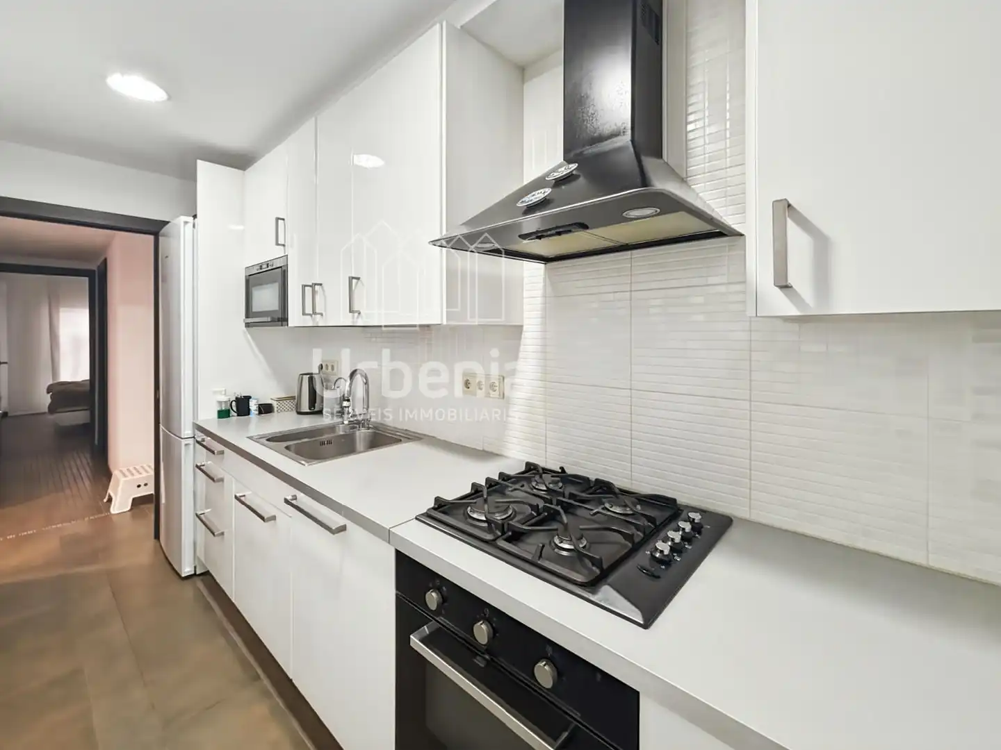 Kitchen of Flat for sale in Blanes  with Air Conditioner, Terrace and Swimming Pool