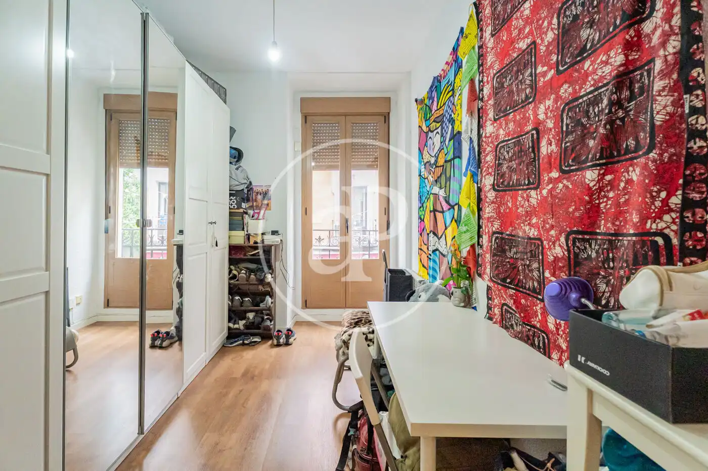 Bedroom of Flat for rent in Madrid  with Air Conditioner, Heating and Balcony