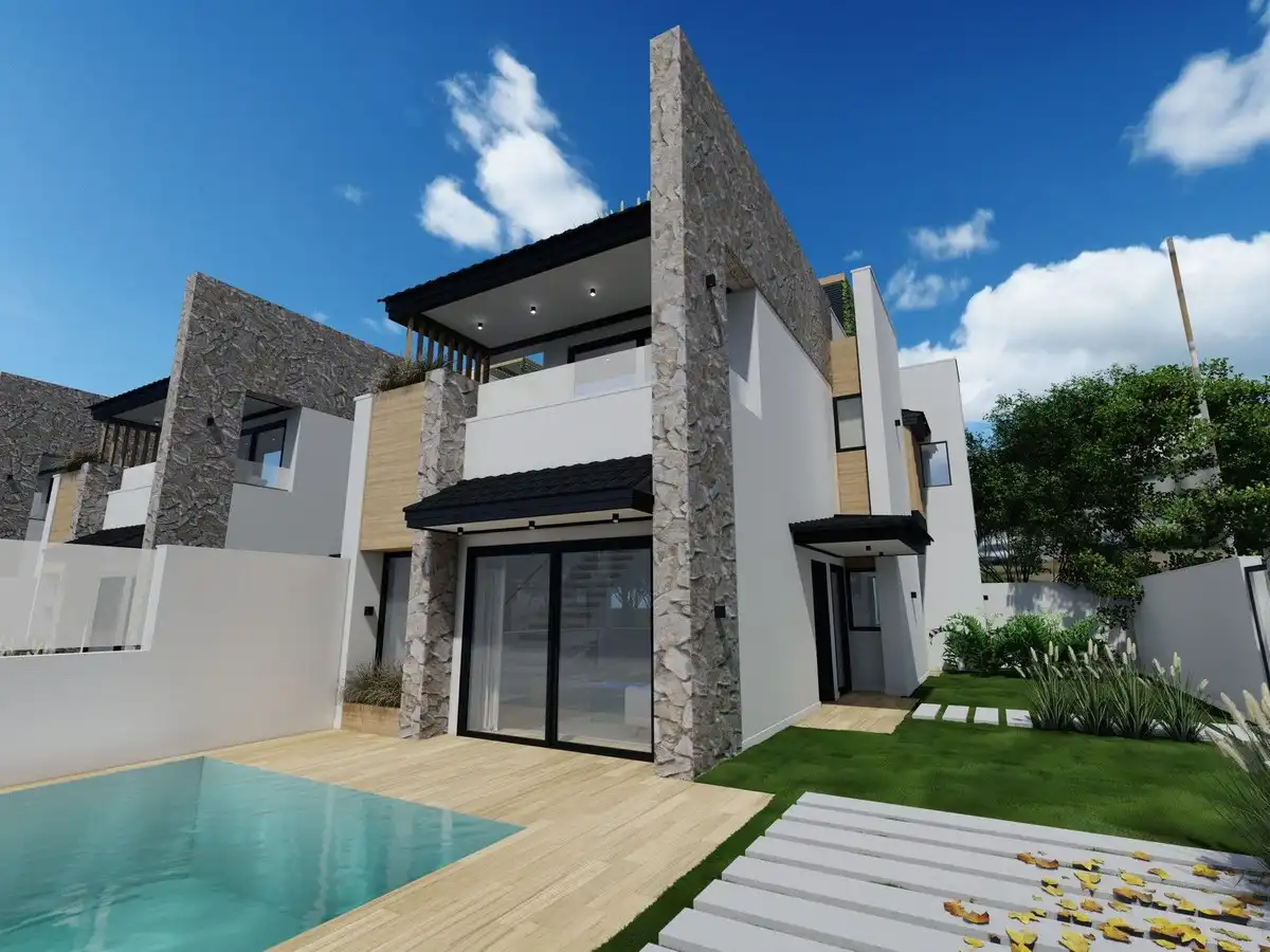 Vista exterior de Casa o chalet en venta en San Pedro del Pinatar con Jardín privado y Piscina