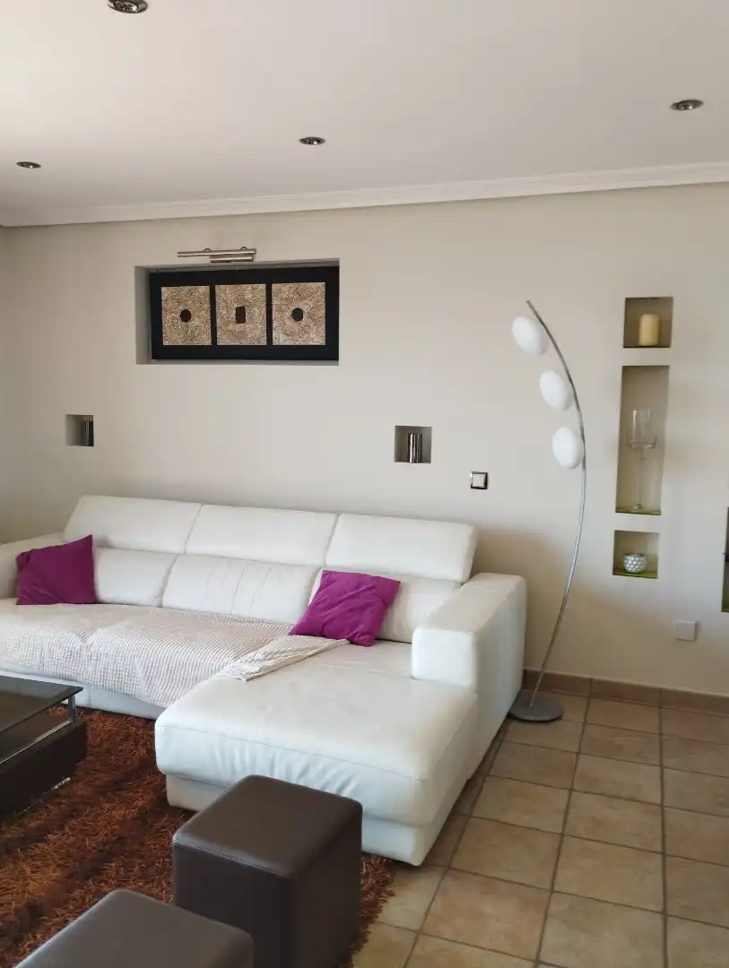 Living room of Houses for rent in Sanxenxo  with Air Conditioner, Private garden and Terrace