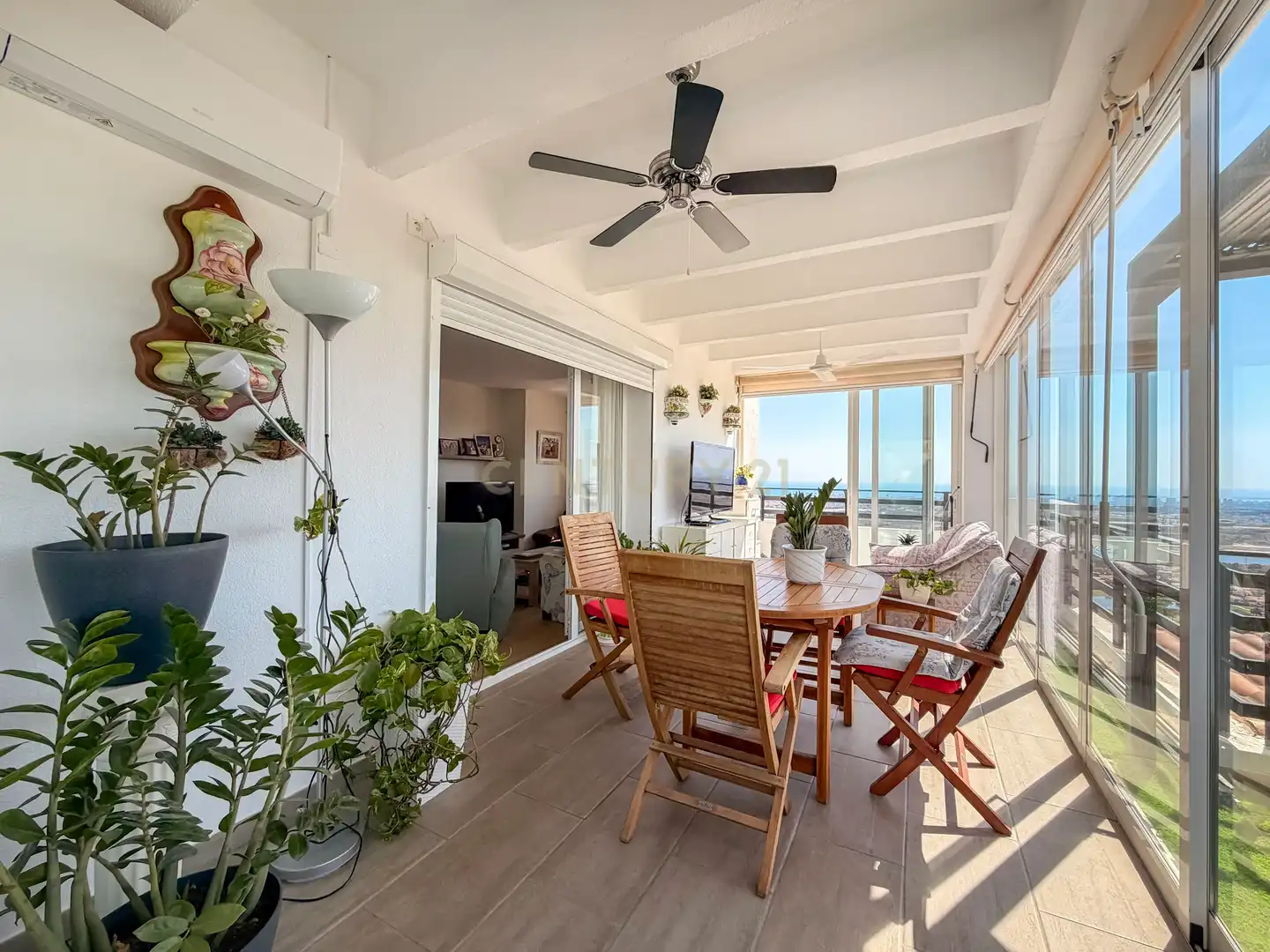 Terraza de Apartamento en venta en Mutxamel con Aire acondicionado, Trastero y Piscina