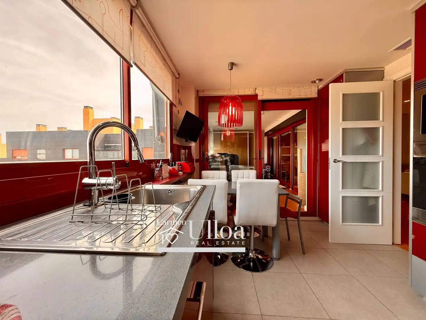 Cocina de Apartamento en venta en Alicante / Alacant con Aire acondicionado, Calefacción y Jardín privado