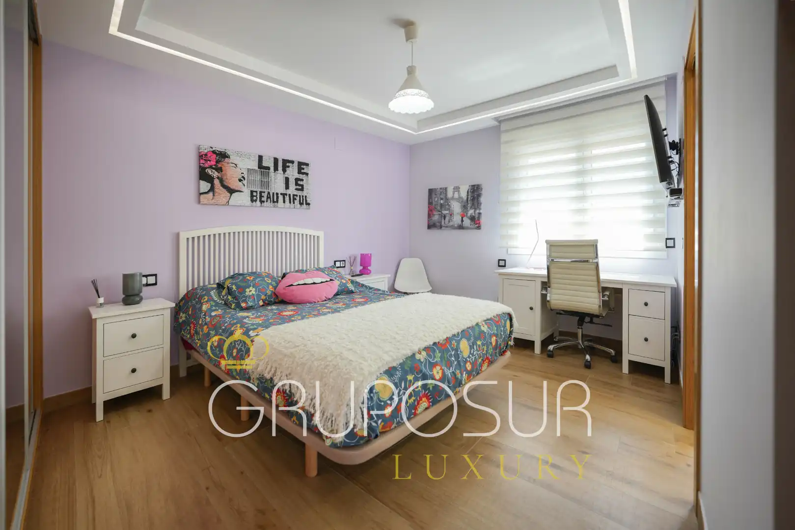 Habitación de Casa o chalet en venta en Valladolid con Aire acondicionado, Calefacción y Jardín privado