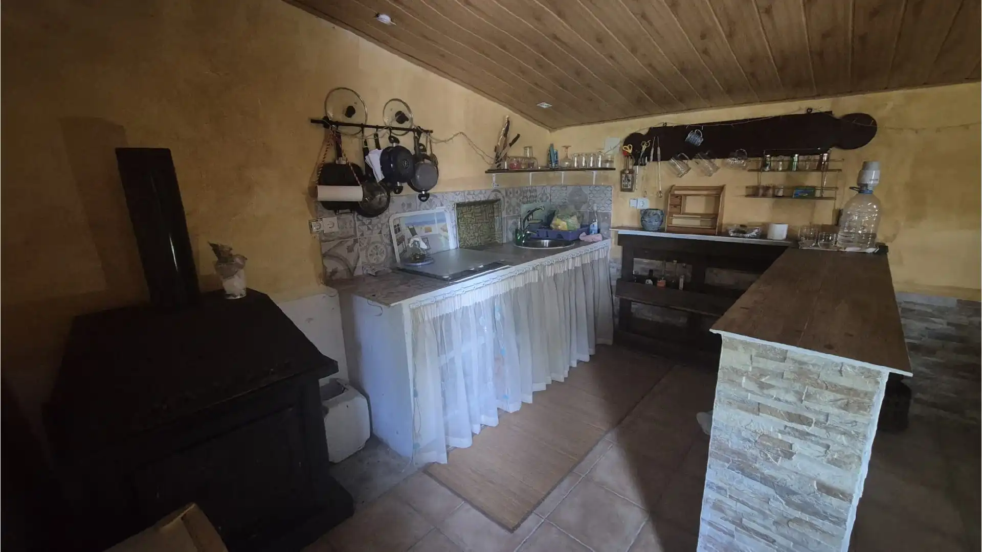 Kitchen of Houses for sale in Villamuriel de Cerrato  with Heating, Private garden and Swimming Pool